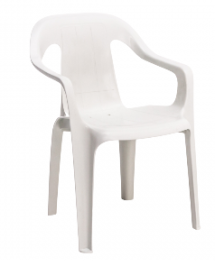 Poltrona de Plástico Spazio - BRANCA