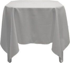 Toalha de Mesa Oxford - Branca - 1,50 x 1,50