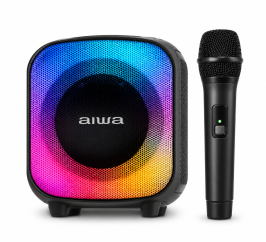 Caixa De Som AIWA Bluetooth - PartyBox - Com Microfone Sem Fio