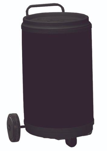 Carrinho Cooler 75 Latas Rodas Maciças - Preto