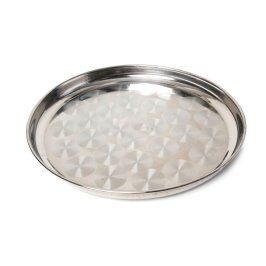 Bandeja Redonda Inox 33 cm