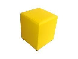 PUFF QUADRADO AMARELO - A 0,44 x L 0,33 x C 0,33