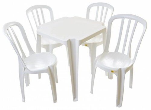 KIT MESA QUADRADA 70x70 + 4 CADEIRAS
