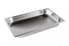 Cuba Gastronômica Aço Inox para Buffet GN 1/1×65mm (325x530mm)