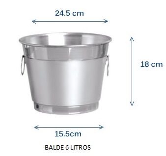 BALDE ALUMINIO 6 LITROS