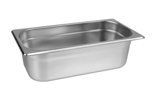 Cuba Gastronomica Inox Gn 1/3 x 100mm-325x176mmx100mm