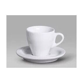 XÍCARA/PIRES DE CAFÉ PORCELANA BRANCA 70ML