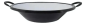 Tacho Esmaltado De 6 Litros Para Frituras Cor Branco e preto