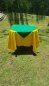 Toalha de Mesa Oxford - Amarela Bandeira - 1,50 x 1,50 + Cobre Mancha Verde Bandeira 0,75 x 0,75