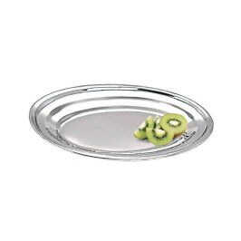 Travessa Oval Rasa de Aço Inox (30 cm)