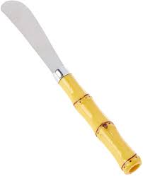 Espátula de aço inox com cabo de bambu natural 16cm