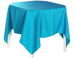 Toalha de Mesa Oxford - Azul Claro 1,50 x 1,50