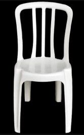 CADEIRA BISTRÔ DE PLÁSTICO BRANCA