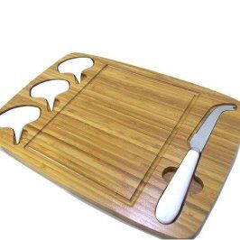 Conjunto 5 Utensílios Espetos Gourmet Jogo Para Servir Queijo
