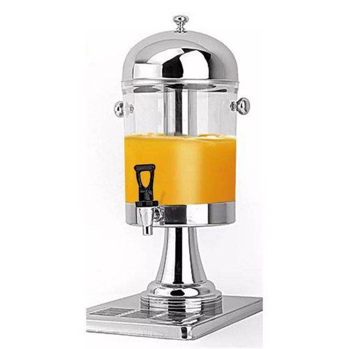 Suqueira Refresqueira Inox 8 litros dispensador de bebidas