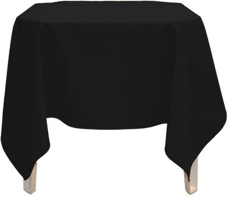 Toalha de Mesa Oxford - Preta 1,50 x 1,50
