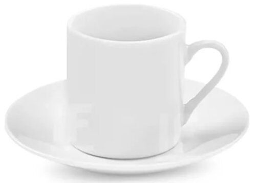 XÍCARA/PIRES DE CAFÉ PORCELANA BRANCA 80ML