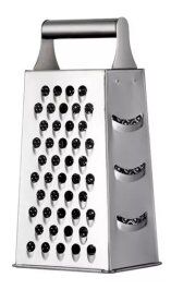 Ralador 4 Faces Inox Para Cozinha 9,5" 24cm.