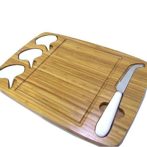 Conjunto 5 Utensílios Espetos Gourmet Jogo Para Servir Queijo
