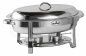 Rechaud Banho Maria Aço Inox Oval - 5,5 Lts   +   Álcool em Gel 80% -  500ml