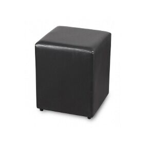 PUFF QUADRADO PRETO - A 0,42 x L 0,34 x C 0,34