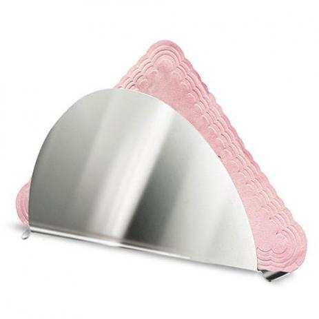 Porta Guardanapos Meia Lua Inox