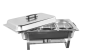 Rechaud Banho Maria Aço Inox Com 3 Cubas (gn 1/3×100mm) - 13 Lts    +   Álcool em Gel 80% - 500ml