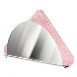 Porta Guardanapos Meia Lua Inox