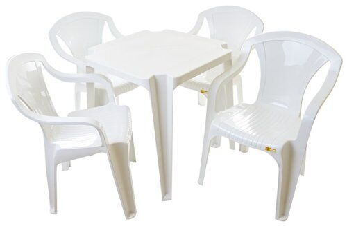 CONJUNTO MESA E 4 CADEIRAS INFANTIL BRANCO