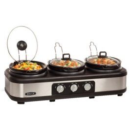 Rechaud Elétrico Bella Triplo Buffet Aço Inox 2,4 L - 127 V