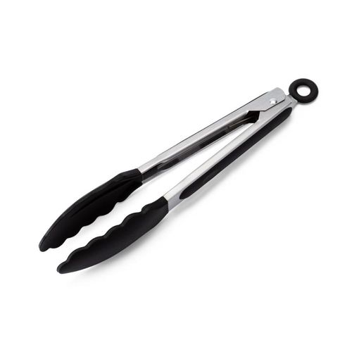 Pegador De Salada Ou Grelhados Inox Com Silicone 30cm