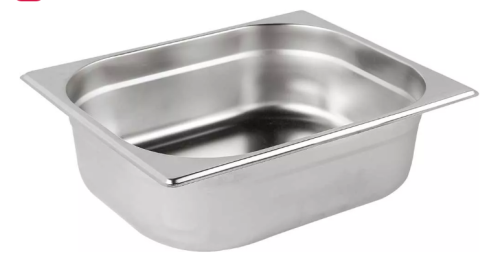Cuba Gastronômica Aço Inox Para Buffet Gn 1/2×100mm (325x265mm)