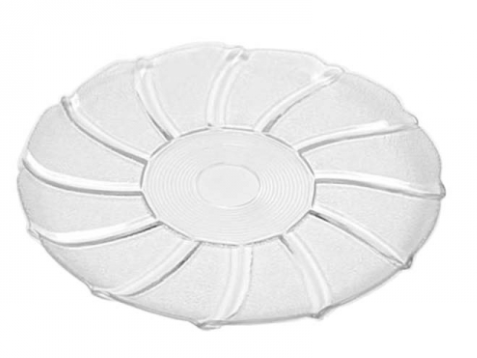 TRAVESSA REDONDA DE VIDRO 36 CM