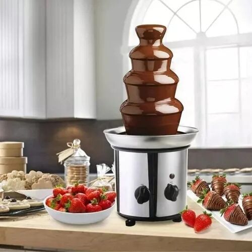 Cascata de Chocolate fondue de chocolate 4 pisos Inox - 110V
