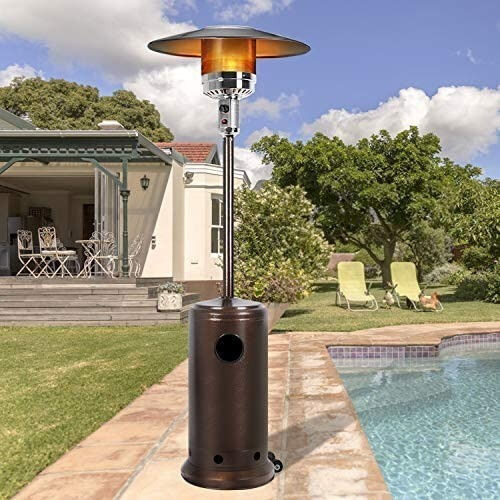 Aquecedor Chapéu à Gás - Externo ou Interno + Botijão de Gás 13kg Completo