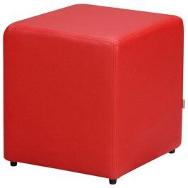PUFF QUADRADO VERMELHO -  A 0,44 x L 0,33 x C 0,33